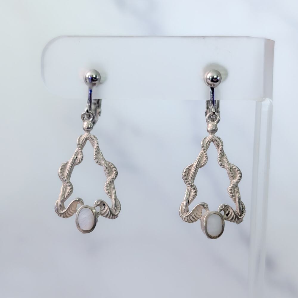 Vintage Clip On Earrings Statement Dangle Earrings - Condition Issues